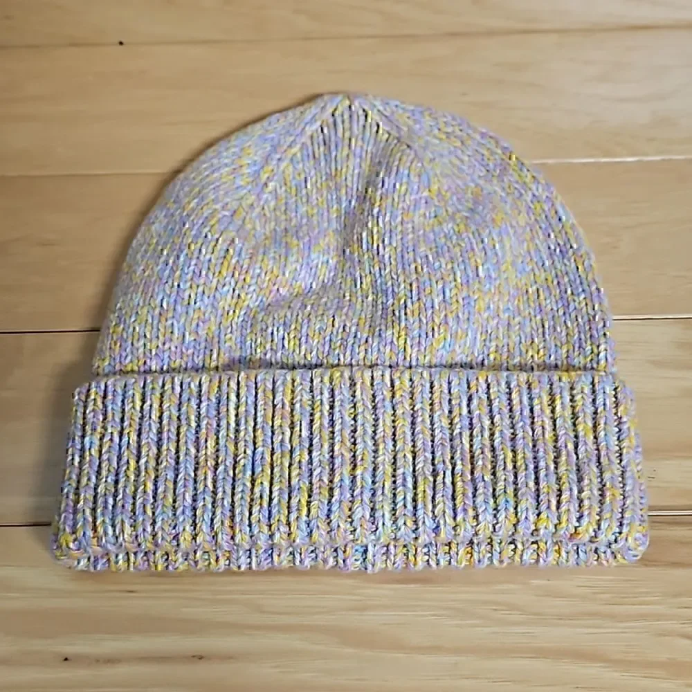 J. Crew Crewcuts Marl Beanie Knit Winter Hat Cap Rainbow Girls S-M